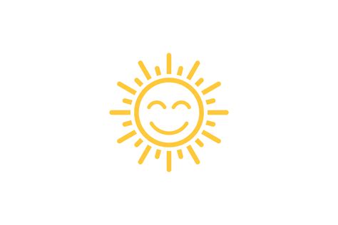 Smile Sun Vector Graphic By Sabavector · Creative Fabrica