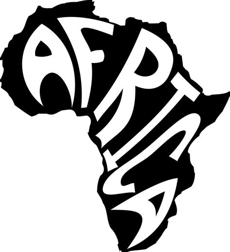 Black And White Africa Clipart Clip Art Library