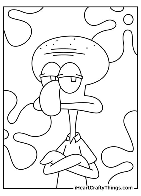 Squidward Coloring Pages Home Design Ideas