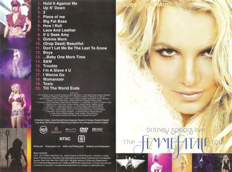 Britney seems to conjure the kind of blind allegiance typically reserved for. Discos Pop & Mas: Britney Spears - Live: The Femme Fatale ...