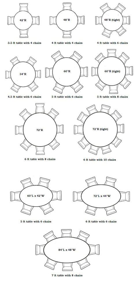 26 Best Table Size And Seating Chart Ideas How To Plan Table Sizes