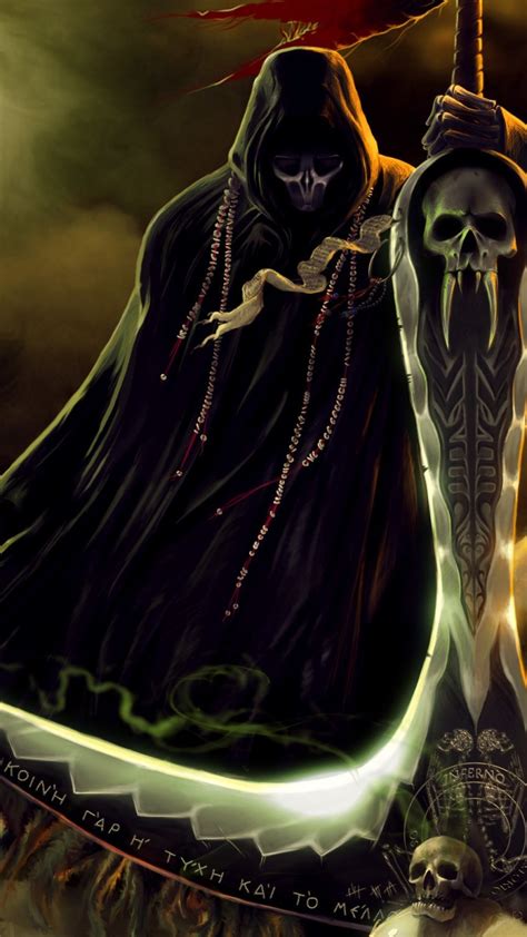 Grim Reaper Scythe Underground Dark Skulls Grim Reaper Iphone