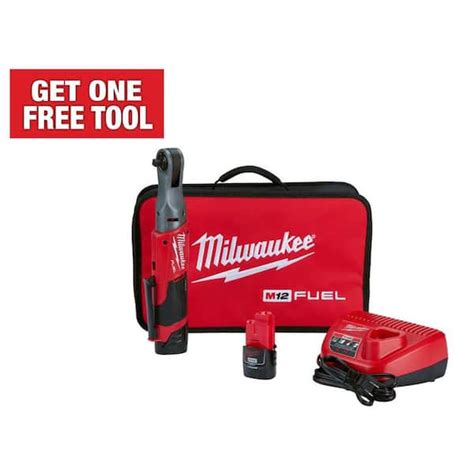 Milwaukee M12fir38 201b 12v Li Ion Fuel Cordless 38 Impact Ratchet