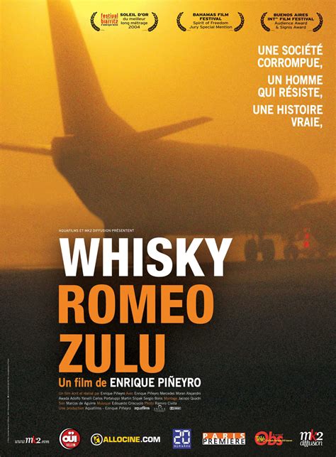 A quote can be a single line from one character or a memorable dialog between several characters. Whisky Romeo Zulu (Whisky Romeo Zulu) (2003)