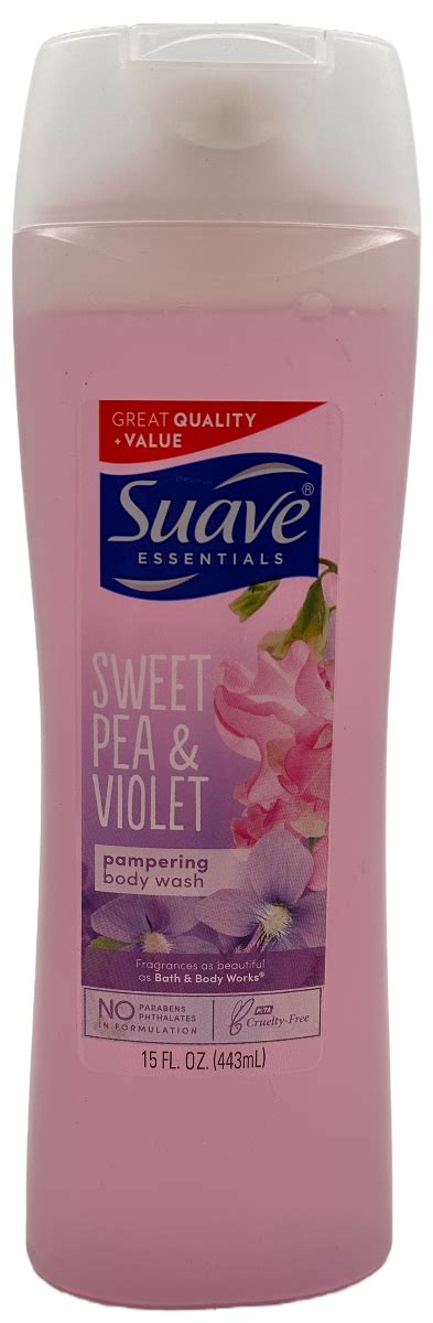 Suave Pampering Body Wash Sweet Pea And Violet 15 Fl Oz