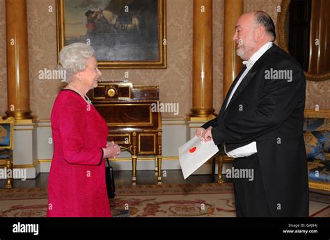 Britains Queen Elizabeth Ii Receives The Ambassador Of Israel Mr Ron