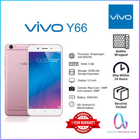 Vivo Original Y66 332 Y67 432 55 Inch Display 4gb Ram 32gb