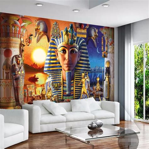 Beibehang Mural Decor Picture Backdrop Modern Egyptian Culture Ancient Civilization Art