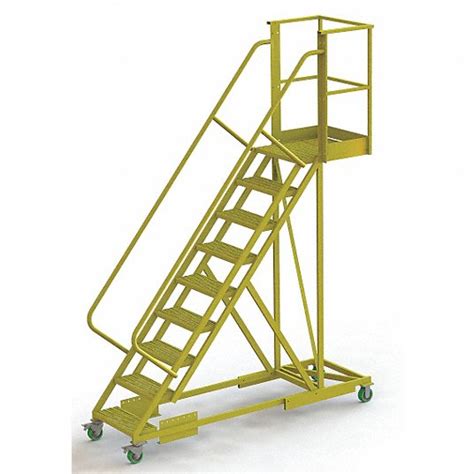 Tri Arc 9 Steps 90 In Platform Ht Cantilever Rolling Ladder 15e952