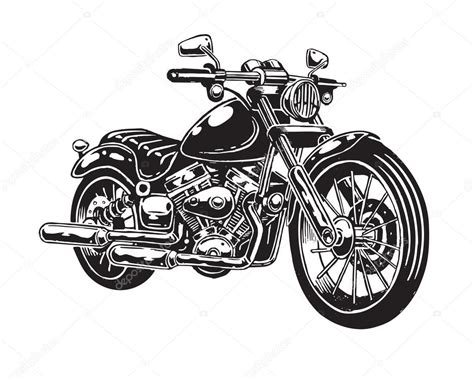 Vector illustration of hand drawn motorcycle Stock Vector by ©Mogil