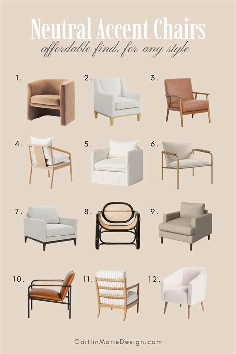 50 Neutral Accent Chairs Updated 2023 Caitlin Marie Design