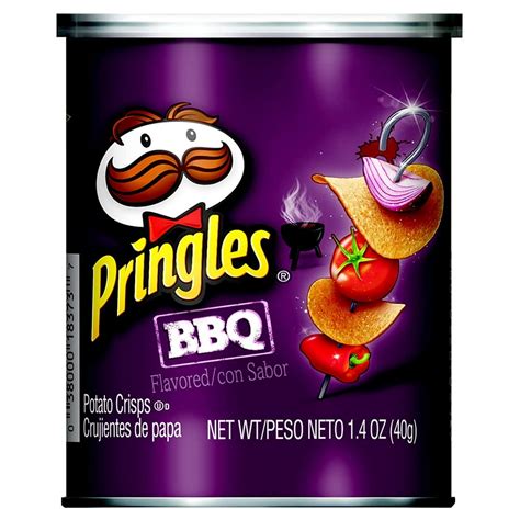 Pringles Potato Crisps Chips Bbq 14oz 12 Count