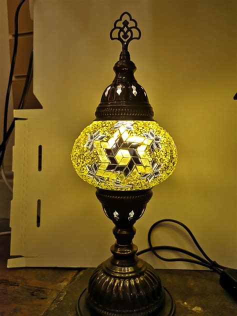 Yellow Turkish Mosaic Lamp Glastonbury Incense