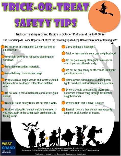 Halloween Safety Tips And Event — West Grand Neighborhood Organization