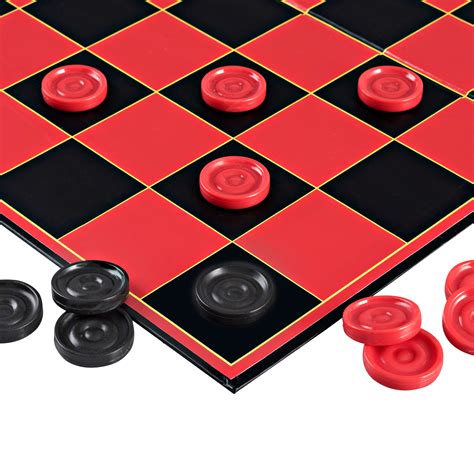Point Games Classic Checkers Board Game With Super Durable Board Best