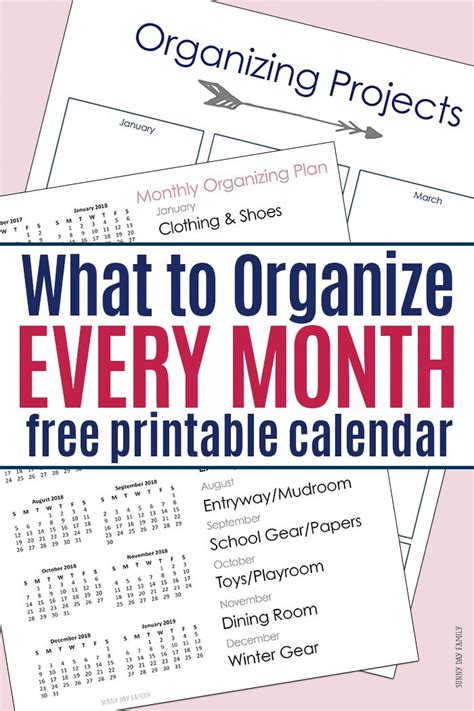 the easy home organizing schedule that actually works with a free