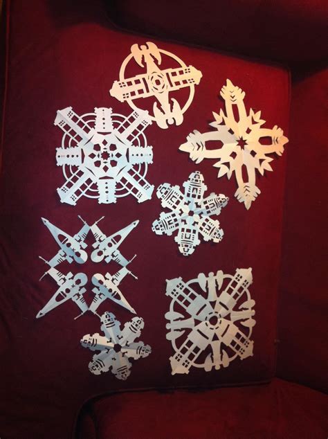 Just Made Some Awesome Snowflakes For The Tree Star Wars And Doctor