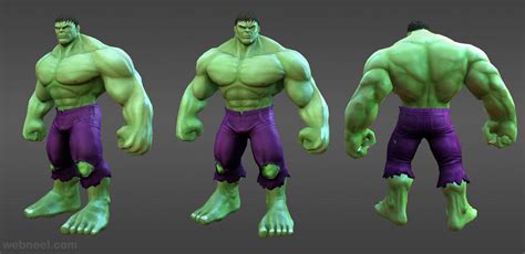 3d Marvel Heroes Hulk Model 14