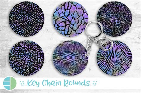 Download Round Keychain PSD Mockup Template Photoshop KeyRing Pattern (1229733) | Household | Design Bundles