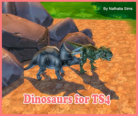 Sims 4 Ccs The Best Dinosaurs By Nathaliasims