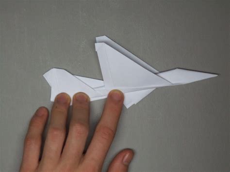 How To Fold An Origami F 16 Plane 18 Steps With Pictures