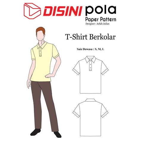 Uniforms design t shirt berkolar. Pola Pakaian - T-shirt Berkolar - designer Arfah Jailan ...