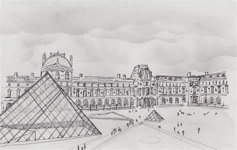 Louvre Drawing At Explore Collection Of Louvre Drawing