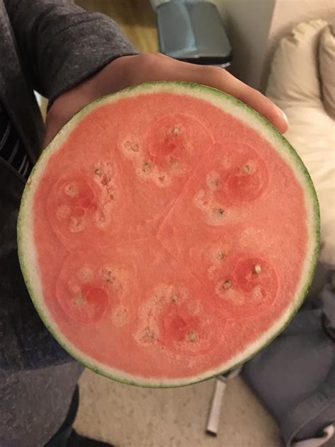 The Pattern Inside This Watermelon Mildlyinteresting