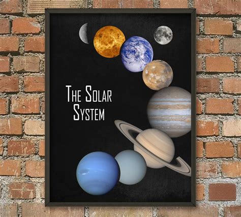 The Solar System Wall Art Poster Nasa Image Astronomy