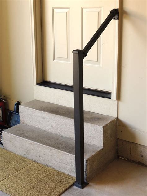 Always plumb, cut and fit your rail to the steps before inserting post mount brackets into the posts. 2 Step Hand Railing / How to Build a Simple Handrail : 7 Steps (with Pictures ... / A wide ...
