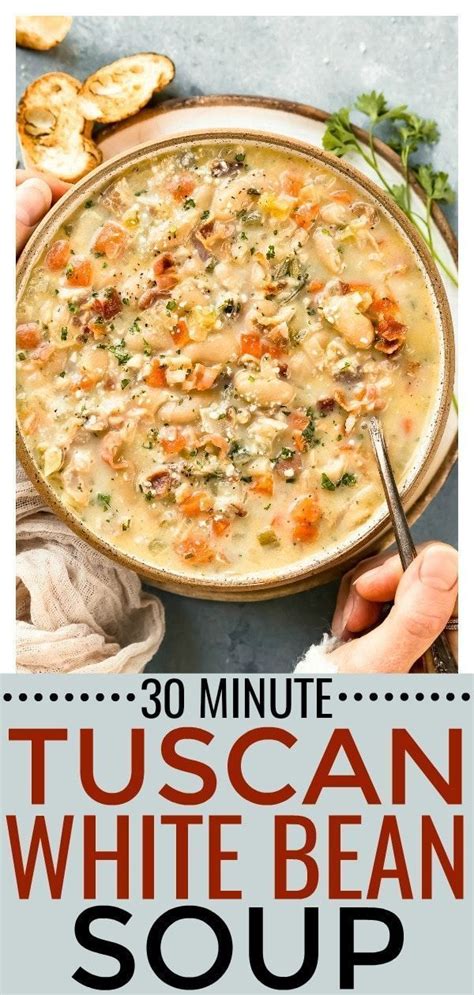 In a large soup pot or dutch oven, cook the beans with the bay leaves, 3/4 cup parsley and the chicken stock for 45 minutes to an hour, or until the beans are tender but still whole. 10 Unique Soup Recipes | White bean soup recipes, Easy ...