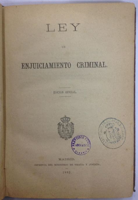 Ley De Enjuiciamiento Criminal Edición Oficial Libreria Jimenez