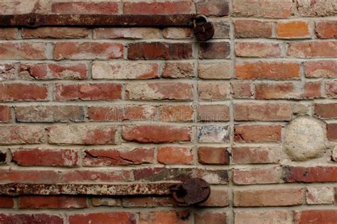 Old Brick Wall With Rusty Locks Stock Image Image Of Veil Metal