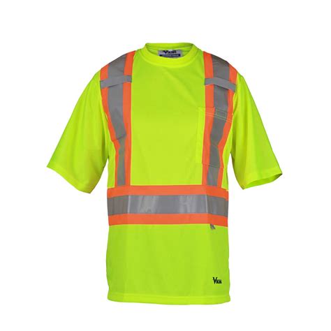 High Vis Safety T Shirt For Embroidery Or Screen Print At Black Fish