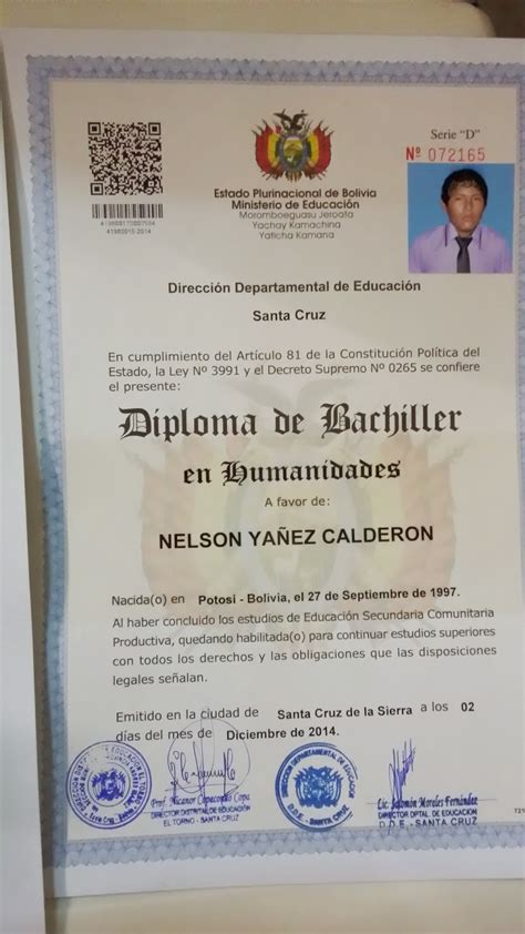 Diplomas De Bachillerato