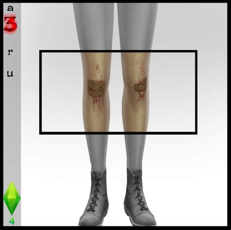 My Sims 4 Blog Cigarette Accessory And Bloody Knees With Band Aids By A3ru