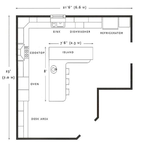Floor Plan Island Kitchen Layout Floorplansclick
