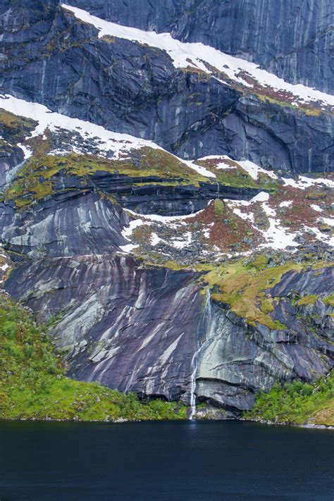 Lofoten Nusfjords Waterfall Vincos Images