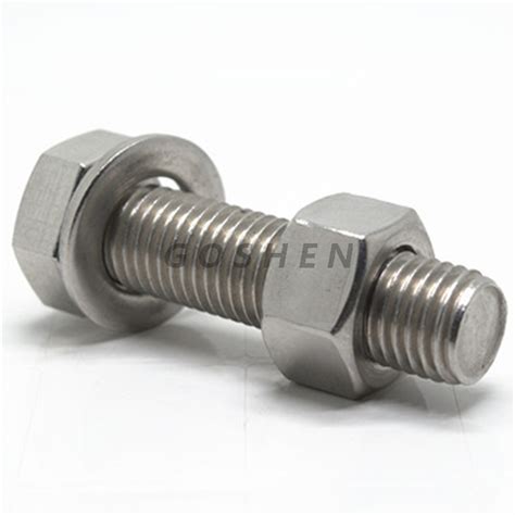 Stainless Steel 304 Din933 Hex Bolt With Nut And Washer From China