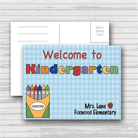 Welcome To Kindergarten Printable Card Welcome To Kindergarten