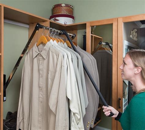 The Pull Down Closet Rod Helps Make Clothing Accessible And Expand