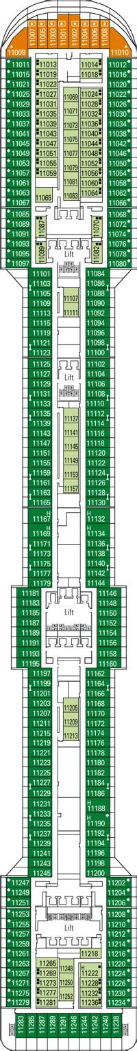 1637 cabins | 4363 guests. MSC Fantasia Deck plan & cabin plan