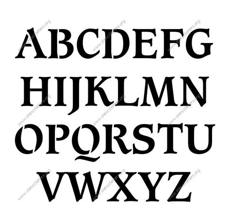 Stencil Letters Org | Letter stencils to print, Alphabet stencils