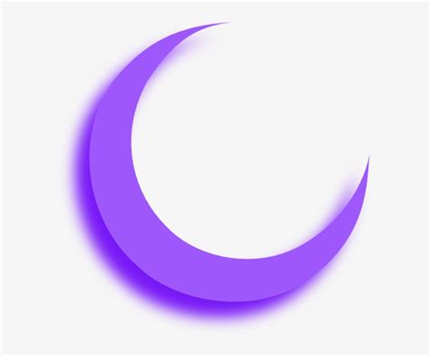 Lunar Clipart Clear Background Purple Crescent Moon Png Transparent