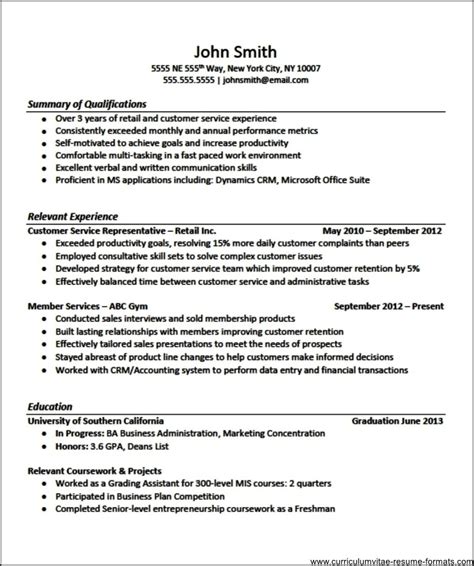 Professional Resume Templates For Experienced Free Samples Examples