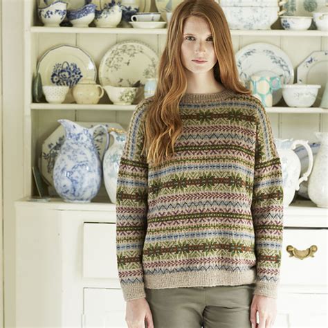 Ravelry Finch Fairisle Sweater Pattern By Marie Wallin