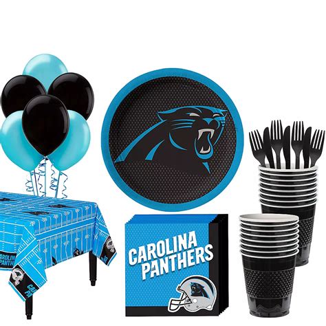 Carolina Panthers Super Party Kit For 18 Guests Nfl Football Party
