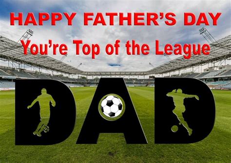 Maybe you would like to learn more about one of these? HAPPY FATHERS DAY CARD DAD FOOTBALL YOU'RE TOP OF THE ...