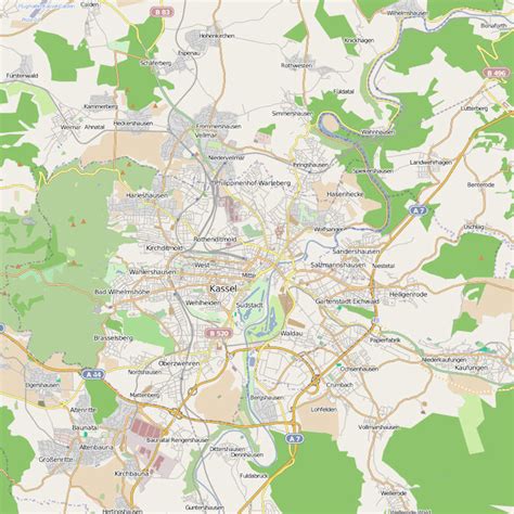 Guide to Bach Tour: Kassel - Maps
