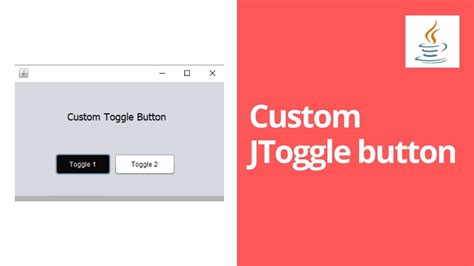 How To Change Jtogglebutton Selected Color Java Swing Custom Jtoggle